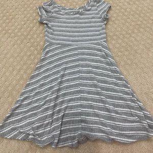 princess polly light grey mini dress. flowy summery dress.